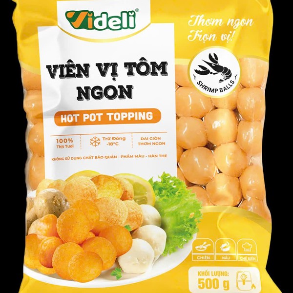 Viên vị Tôm ngon videli 500g